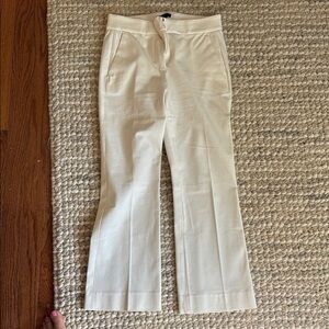 J. Crew Cream Wide-Leg Pants